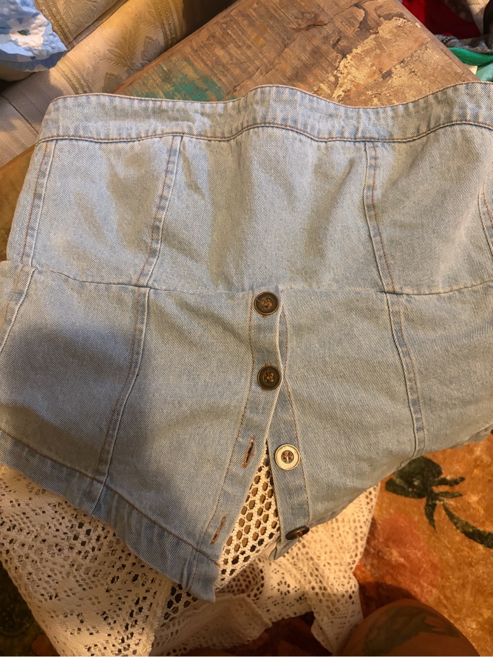 gimmicks by BKE Light Blue Button-Front Denim shirt - Picture 4 of 7